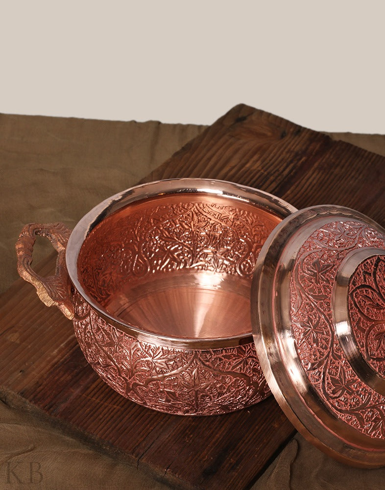 Gracious Designed Copper Donga - KashmirBox.com