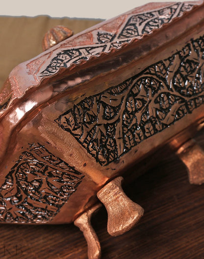 Royal Table Copper Butter Box - KashmirBox.com