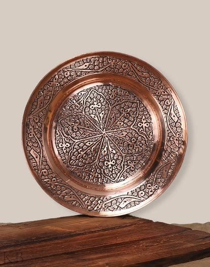 Royal Engraved Copper Plate - KashmirBox.com