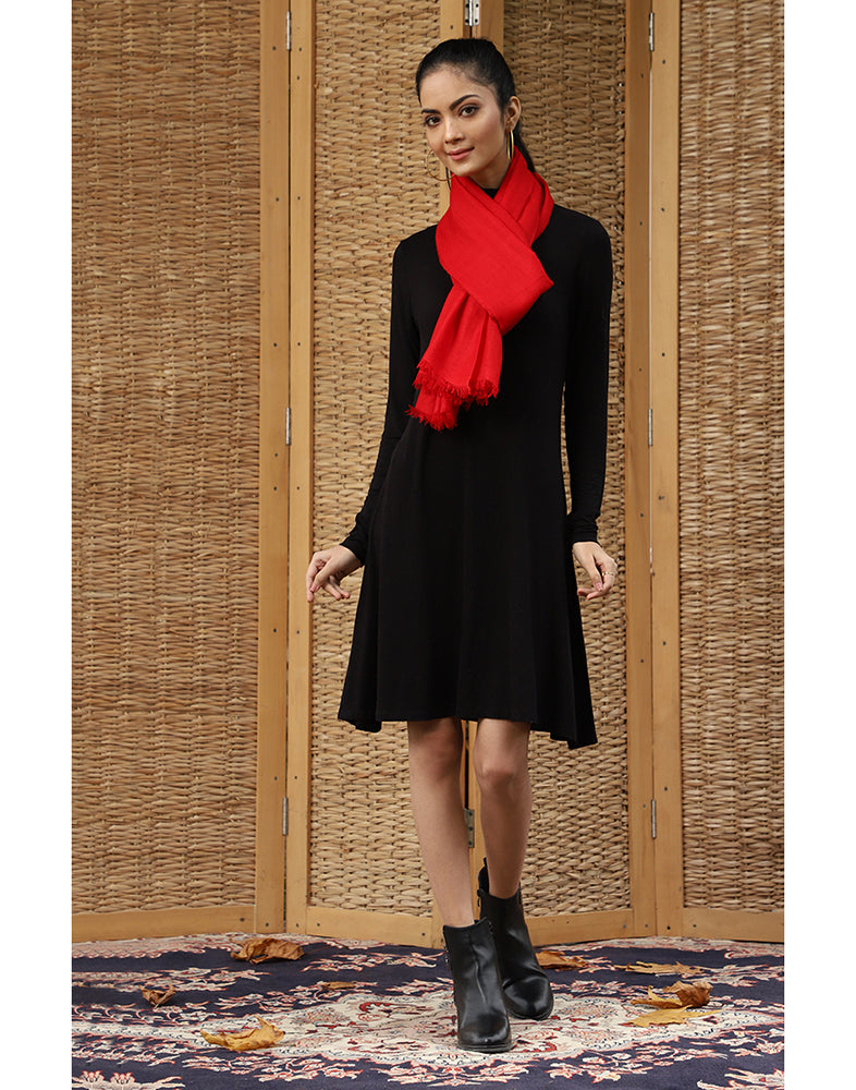 Pure Cashmere Pashmina Red Stole