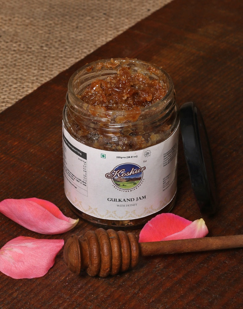 Koshur Gulkand Jam With Honey - KashmirBox.com