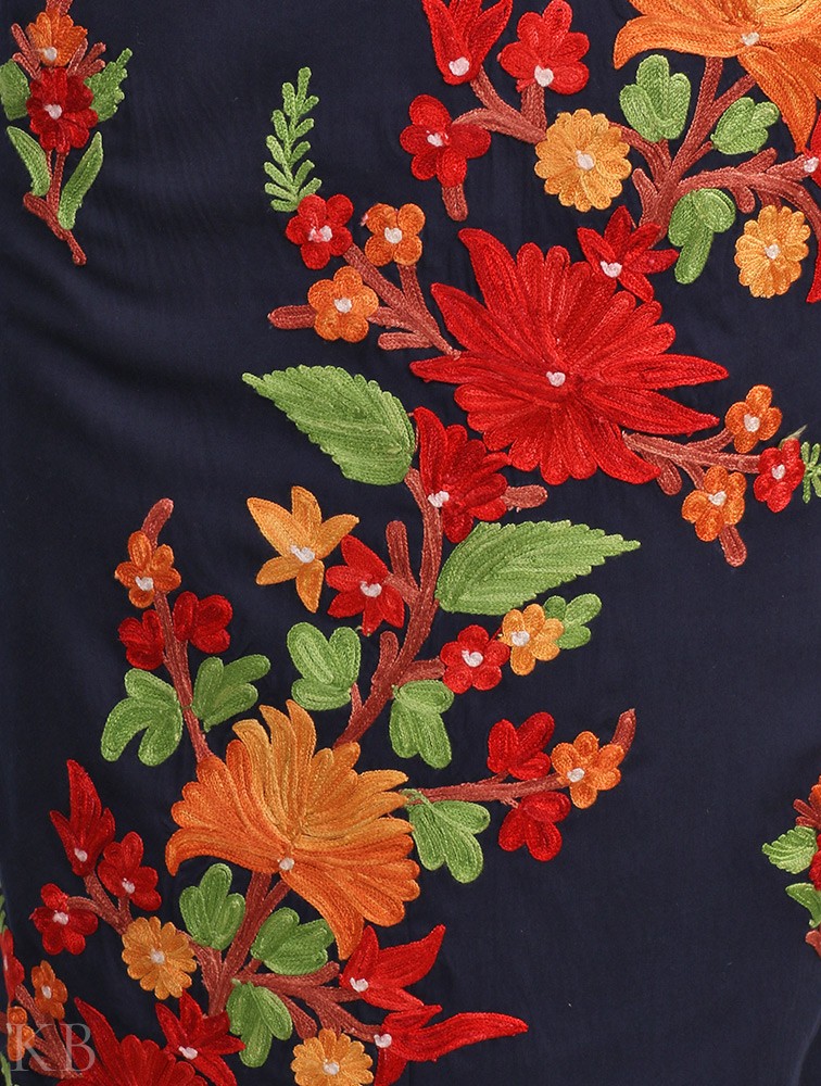 Aari Embroidered Summer Cool Cotton Suit - Kashmir Box