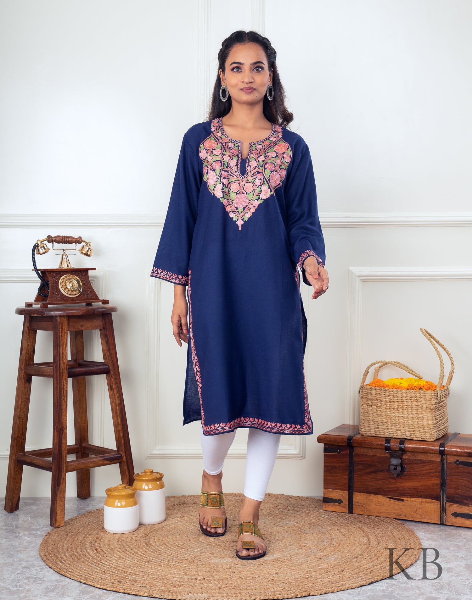 Buy Online Aari Embroidered Kurtis Embroidered Kurtis Kashmir