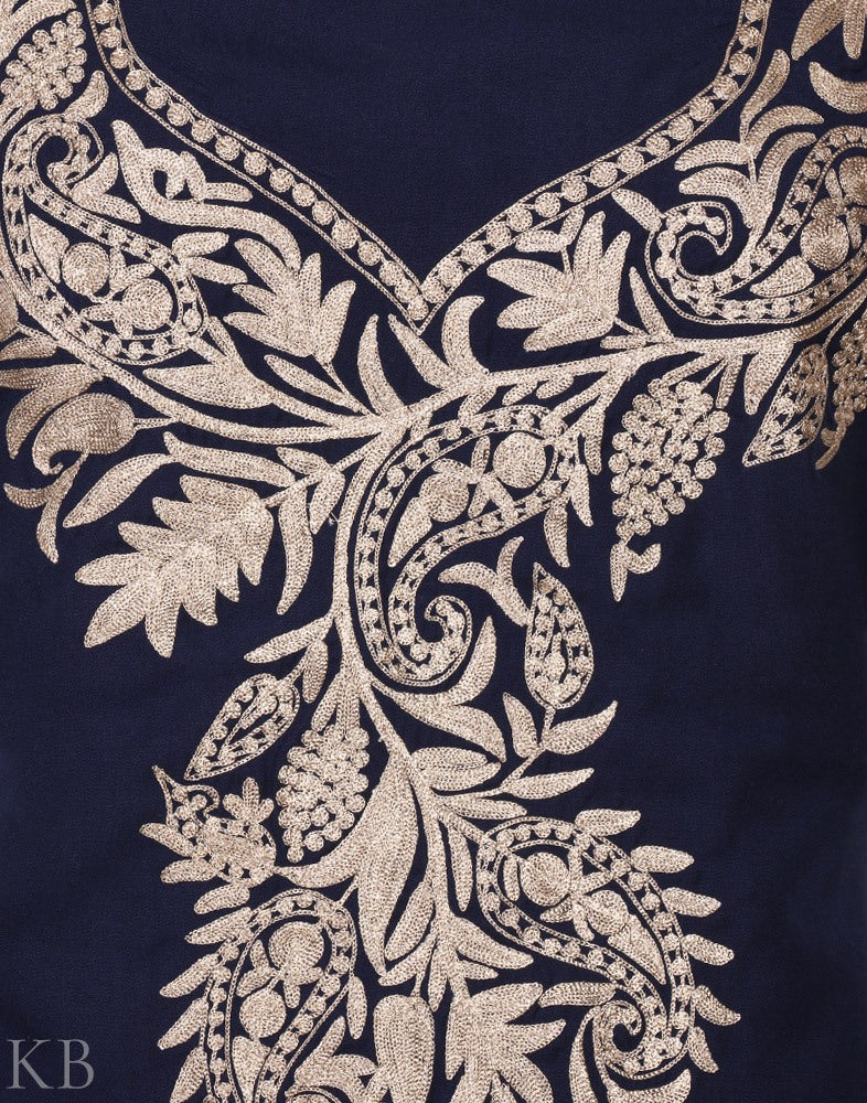 Badaam Therr Zari Embroidered Summer Suit - KashmirBox.com