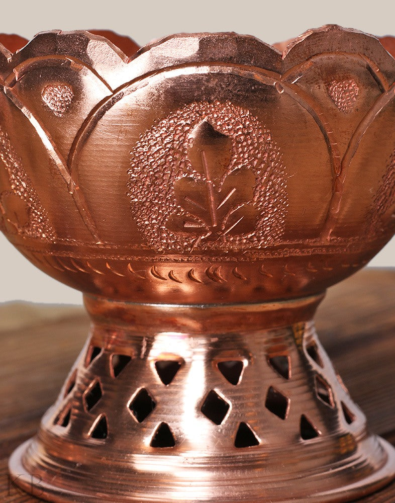 Classical Copper Ice-Cream Bowls(Set of 6) - KashmirBox.com