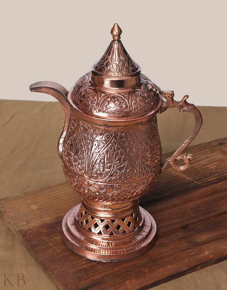Kandkaerr Chinar Engraved Samovar - Kashmir Box