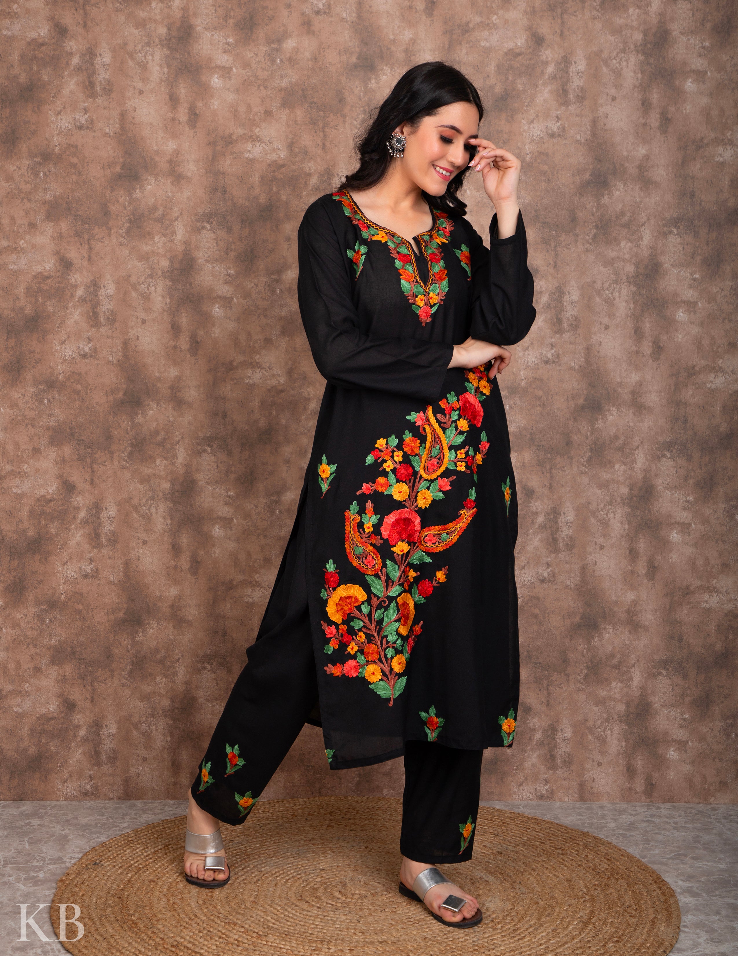 Blue Embroidered Jacket Style Faux Georgette Salwar Suit - Divine  International Trading Co - 2690366 | Muslim women dress, Abaya fashion,  Anarkali dress
