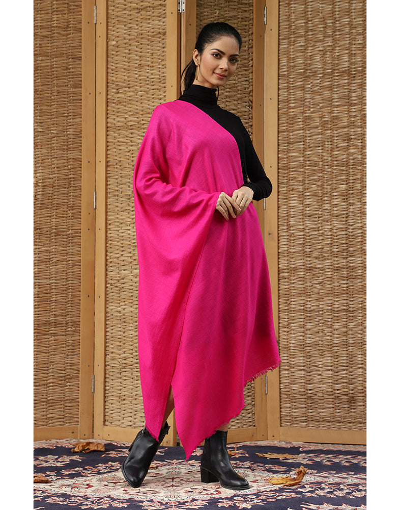 Pink Cashmere Pashmina Stole - KashmirBox.com