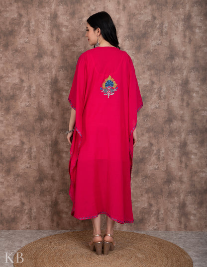 Neel Posh Pink Embroidered Kaftan