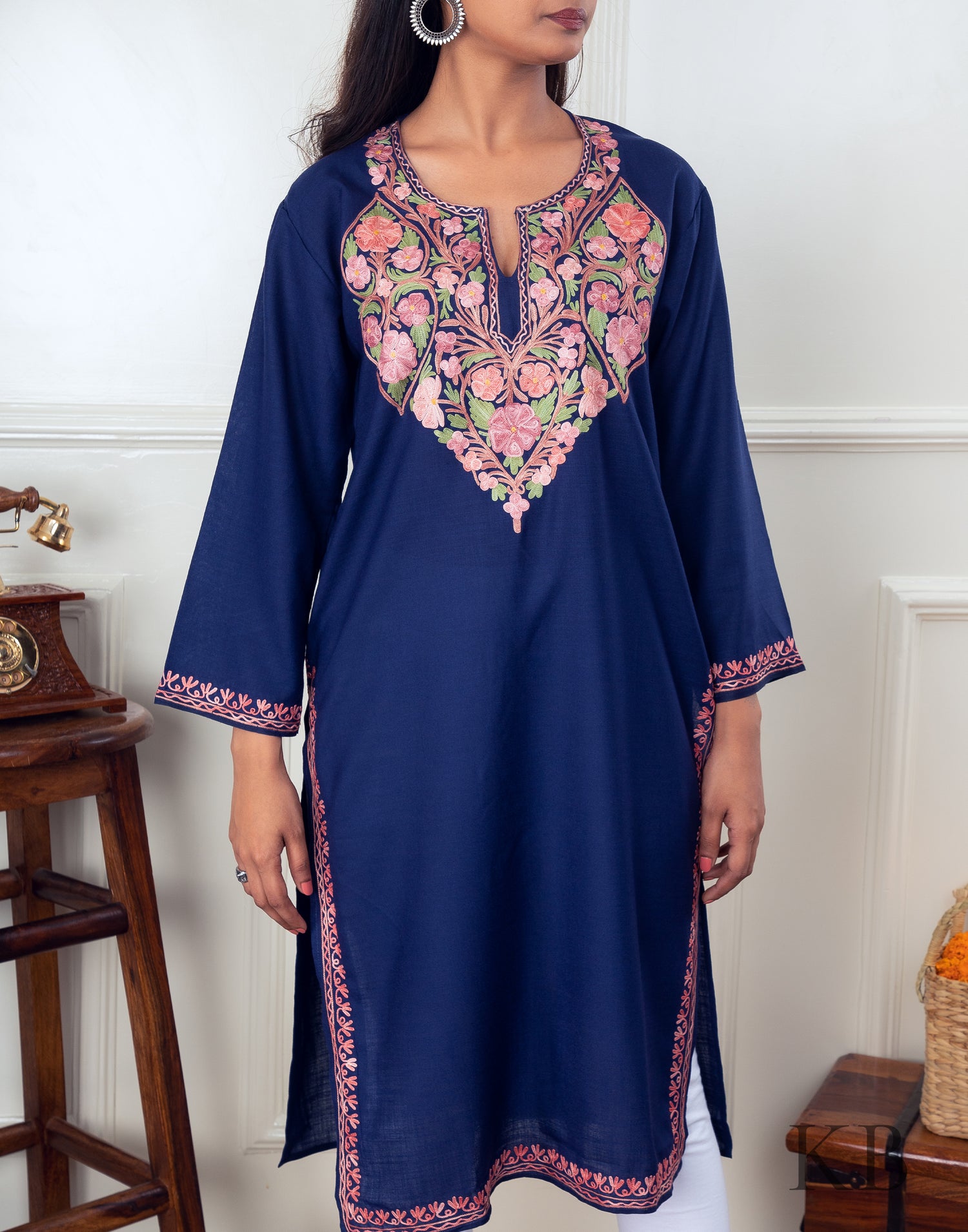 Buy Online Aari Embroidered Kurtis Embroidered Kurtis Kashmir