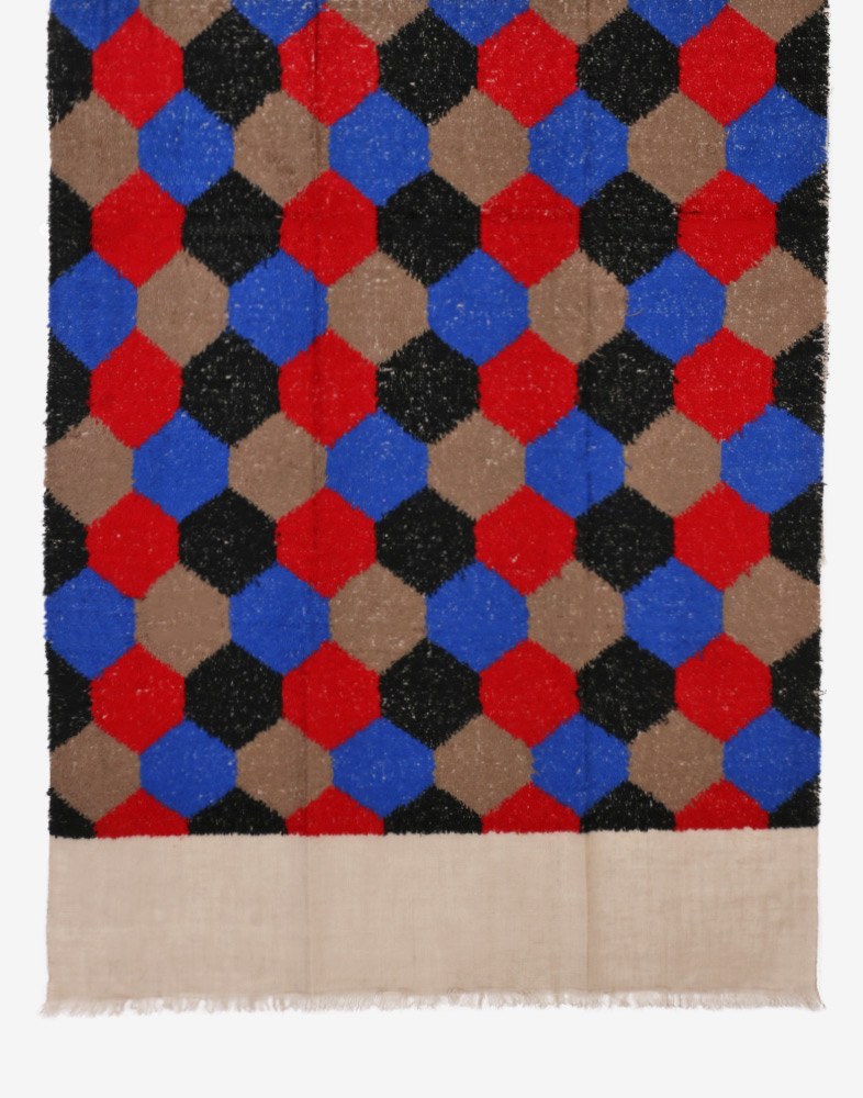 Hexagon Towel Pashmina Shawl - KashmirBox.com