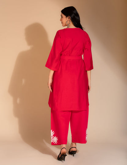 Tarz Aari Embroidered Shrug Cordset - Kashmir Box