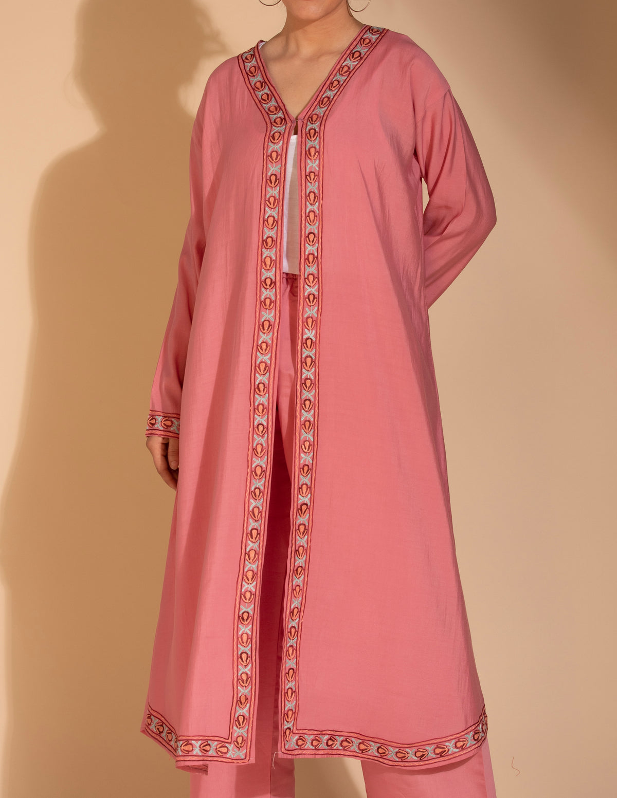 Riwayat Aari Embroidered Shrug Cordset - Kashmir Box