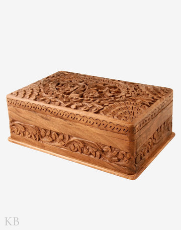 Chinar Design Jewellery Box - KashmirBox.com
