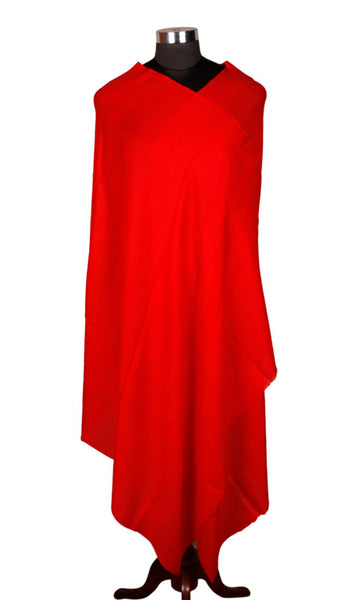 Red  Woolen Shawl - KashmirBox.com