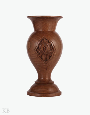 Walnut Wood Flower Vase - Kashmir Box