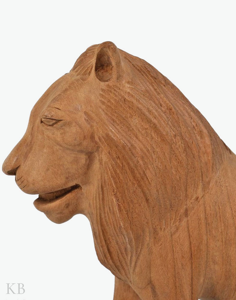 Walnut Wood Handmade Decorative Lion - Kashmir Box
