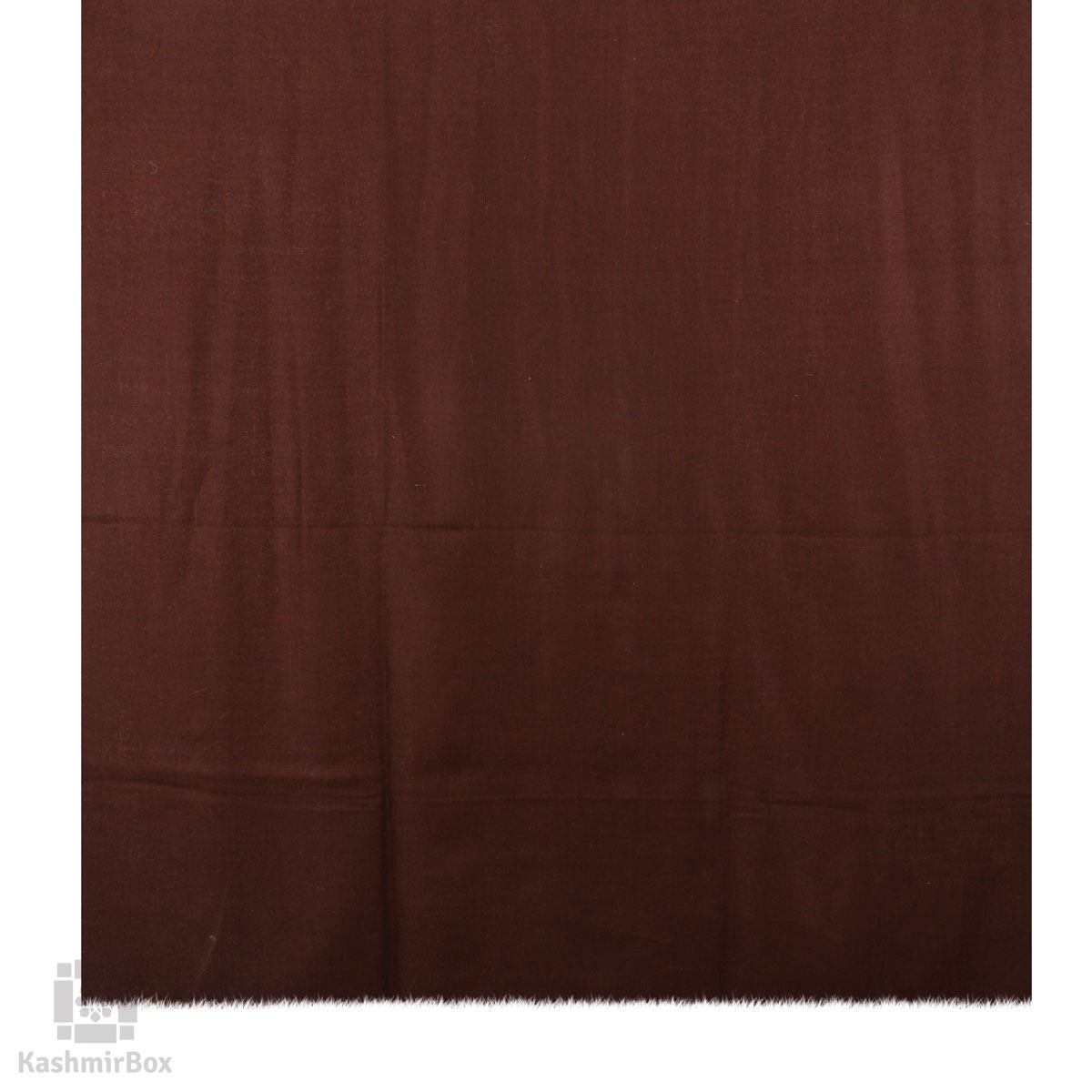 Hickory Brown Solid Styled Cashmere Pashmina Shawl - Kashmir Box