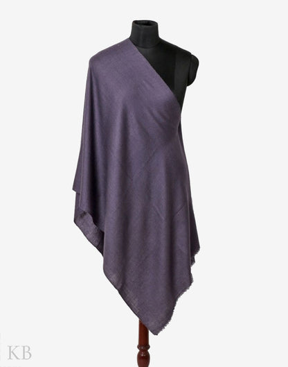 Buy GI Certified Slate Grey Solid Cashmere Pashmina Stole at Best Price ...