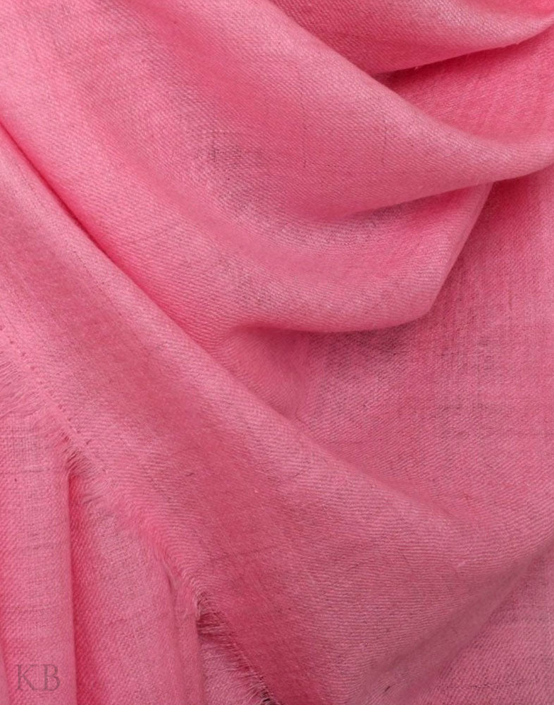 GI Certified Flamingo Pink Handmade Cashmere Pashmina Shawl - Kashmir Box