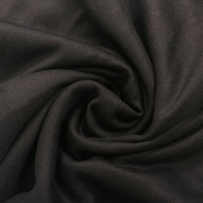 Metal Black Solid Woolen Stole - Kashmir Box