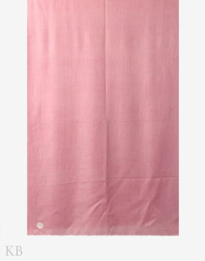 GI Certified Rose Pink Solid Cashmere Pashmina Stole - Kashmir Box