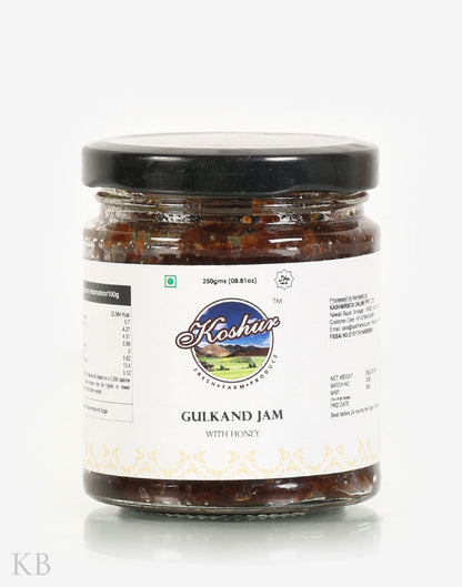 Koshur Gulkand Jam With Honey - Kashmir Box