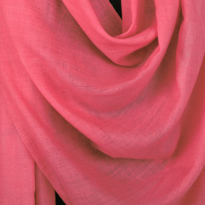 Rose Pink Woolen Scarf - Kashmir Box