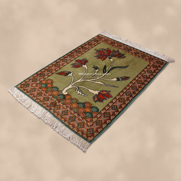 Green Tree of Life Carpet - Kashmir Box