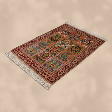 Fawn Silk Carpet - KashmirBox.com