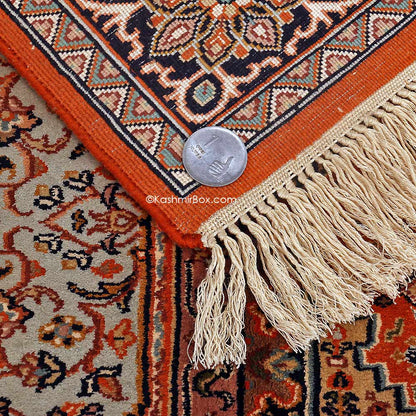 Crimson Silk Carpet - KashmirBox.com