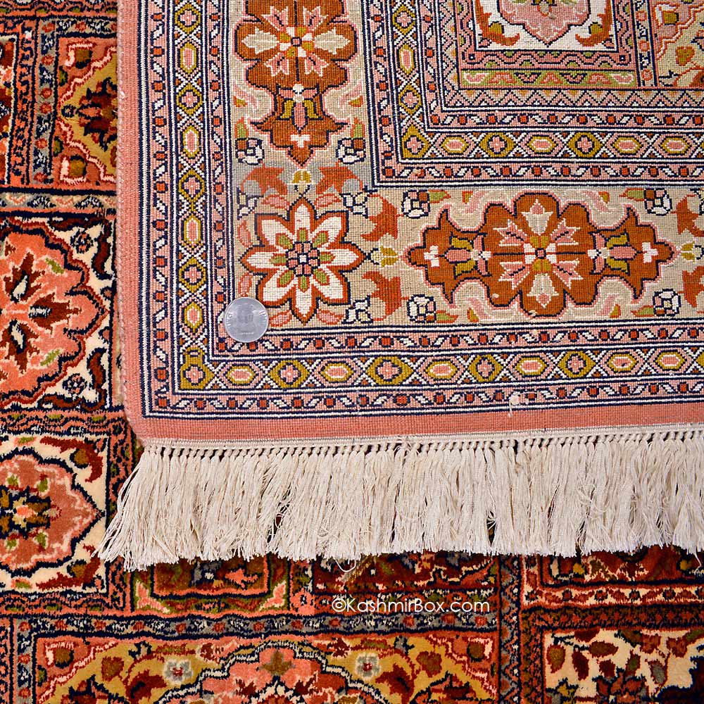 Pastel Shades Gumm Silk Carpet - KashmirBox.com