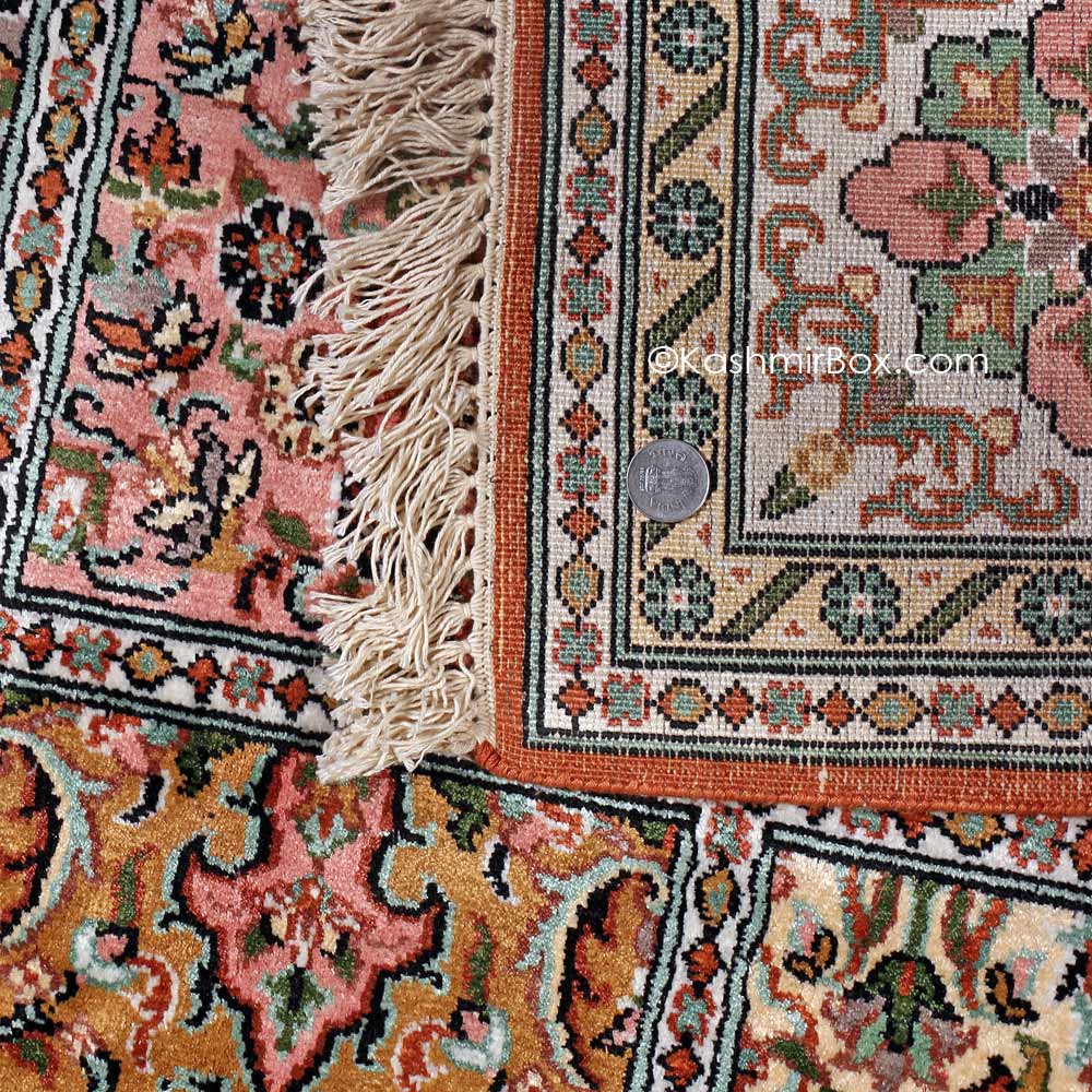 Crimson Staple Hamdan Carpet - KashmirBox.com