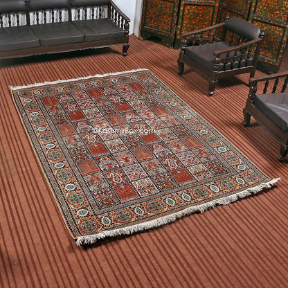 Fawn Dabdar Staple Carpet - KashmirBox.com