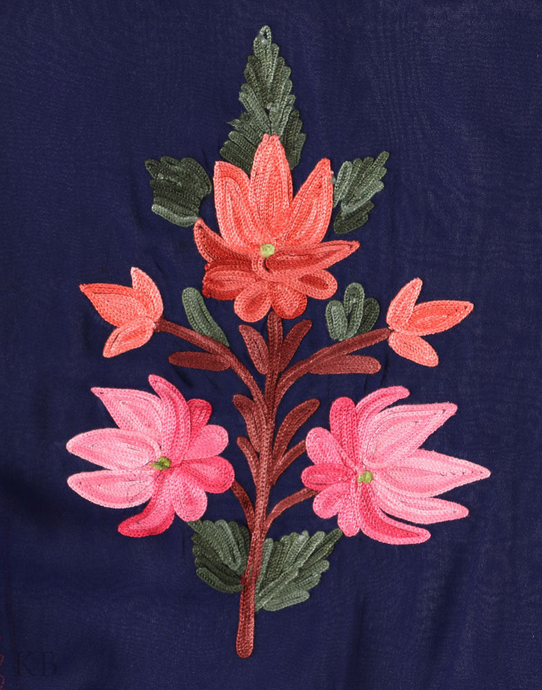 Blooming Flowers Aari Kari Georgette Suit - Kashmir Box