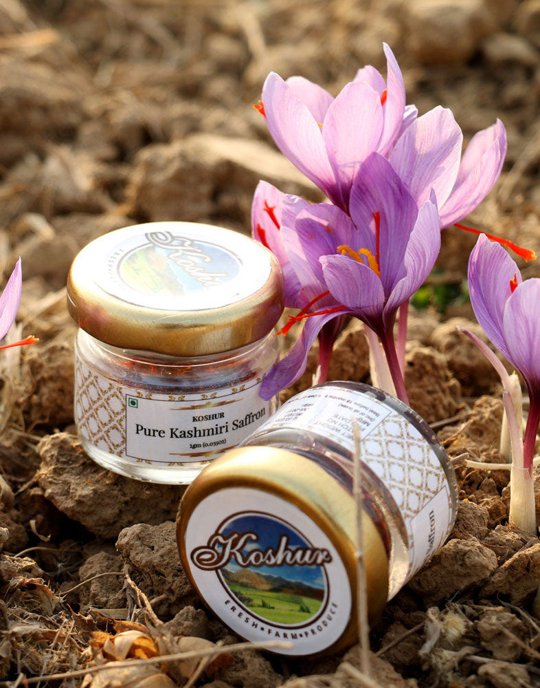 Koshur Kashmiri Broken Saffron Strands (Mongra) - Kashmir Box