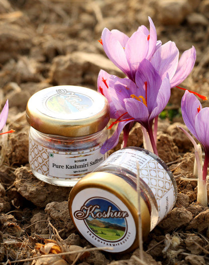 Koshur Kashmiri Broken Saffron Strands (Mongra) - Kashmir Box