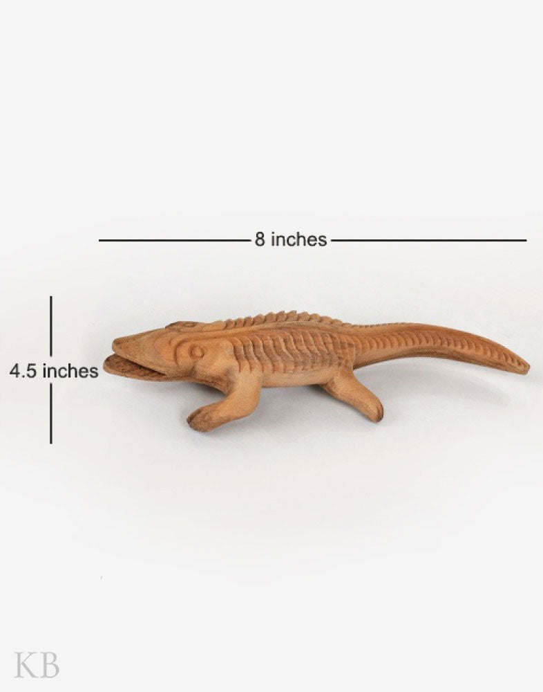 Walnut Wood Handmade Scaled Lizard - Kashmir Box