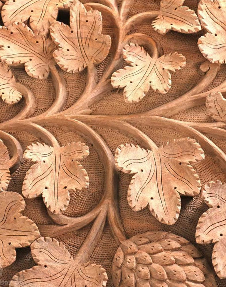 Walnut Wood Chinar Engraved Treasure Chest - Kashmir Box