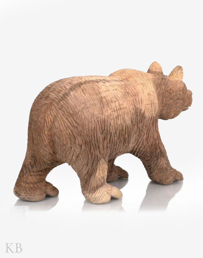 Walnut Wood Handcrafted Sculpted Bear - Kashmir Box