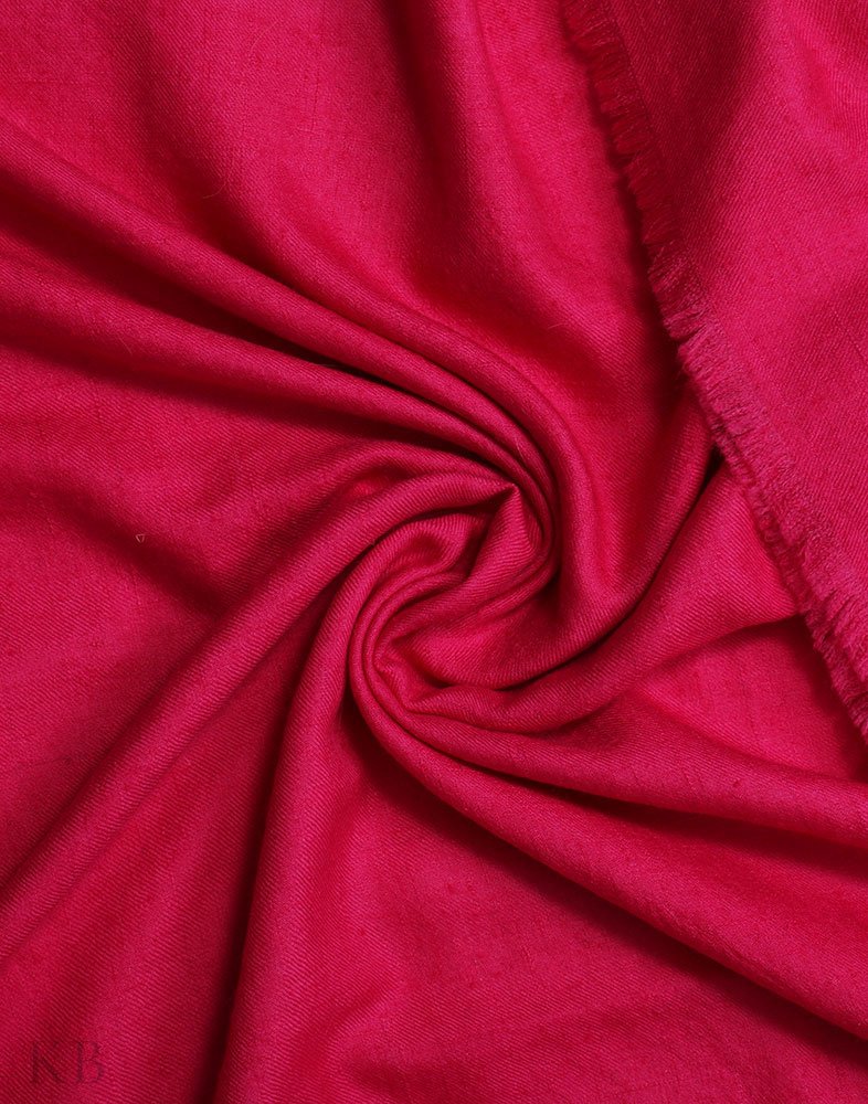 Hot Pink Solid Cashmere Pashmina Shawl - Kashmir Box